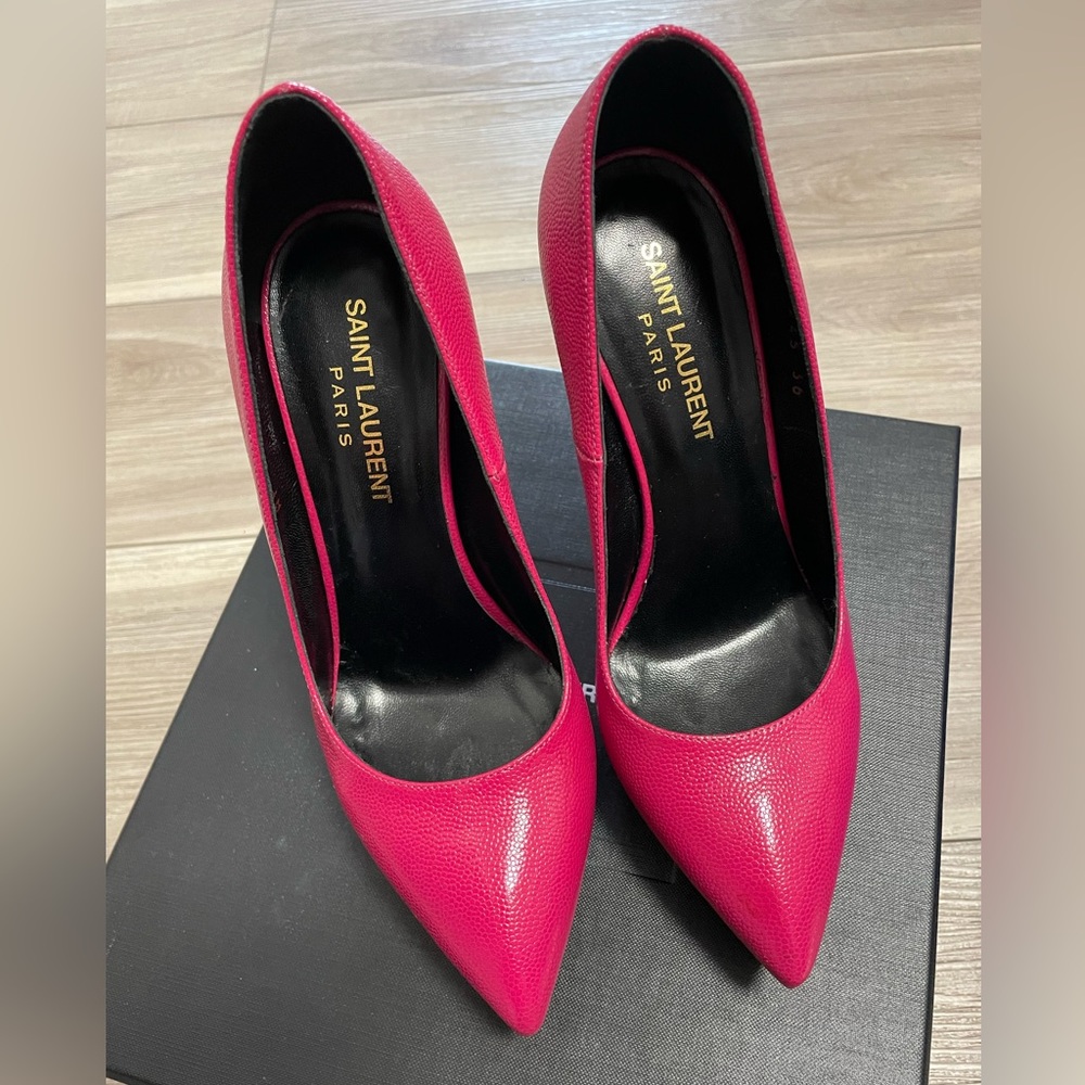 Saint Laurent Janis Platform Pumps Bubblegum pink - Picture 2 of 10